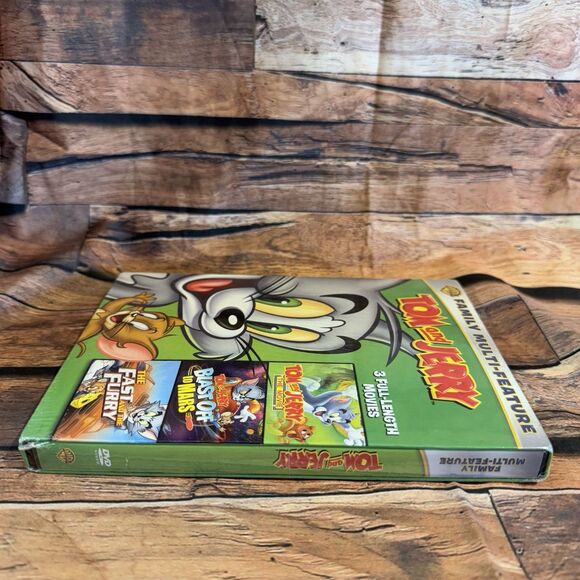 Tom & Jerry 3-Movie DVD Set: The Movie, Blast Off to Mars, Fast & Furry Sealed - Picture 5 of 6